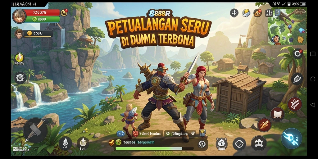 Tampilan gameplay seru di dunia terbuka 888R.