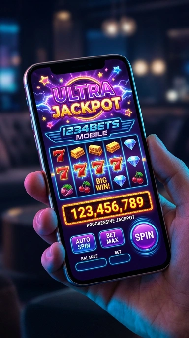 Tampilan antarmuka pengguna aplikasi 1234bets yang modern.